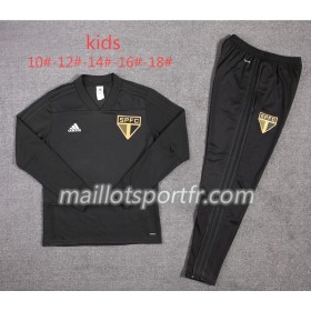 Sao Paulo Enfant Ensemble Sweat d'entrainement Noir 2018/19